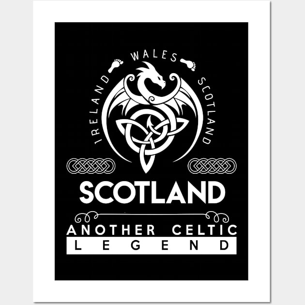 Scotland Name T Shirt - Another Celtic Legend Scotland Dragon Gift Item Wall Art by harpermargy8920